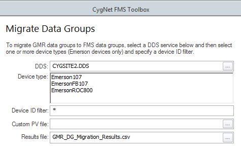 Migrate Data Groups